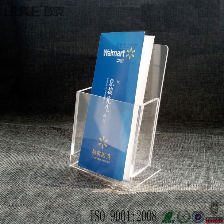 High Quality A5 Size Slantwall Acrylic Leaflet Holders Leaflet Stands