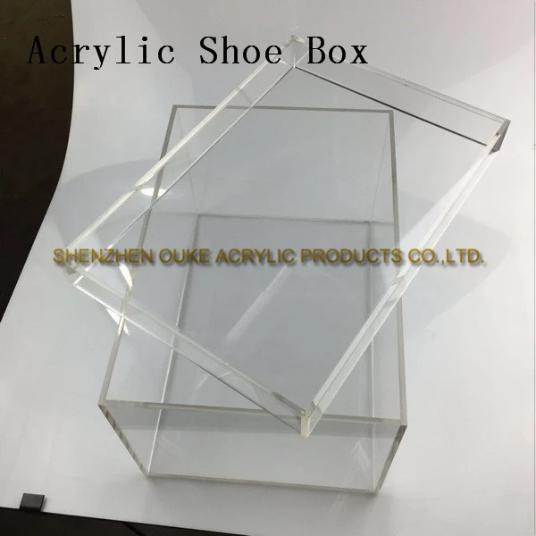 Acrylic Manufacturer Clear Acrylic Display Case For Shoe Box Plexiglass Display Box