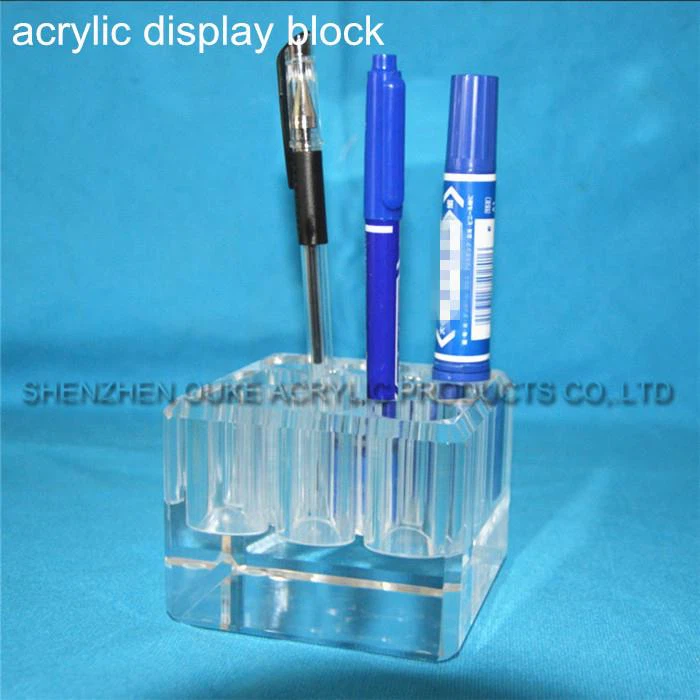 Clear Acrylic Block Logo With Good Polishing Display Block For Boutique