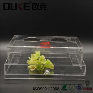 ওয়াইন কাপের জন্য ফ্যাক্টরি পাইকারি কাস্টম নকশা কালো এক্রাইলিক প্রদর্শন বক্স