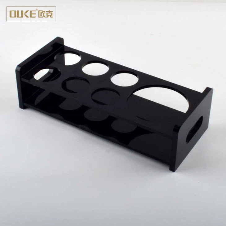 Black Bar Round Acrylic Wine Holder