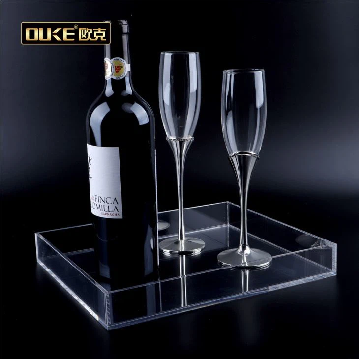 Clear Acrylic Tray For Food And Makeup Products