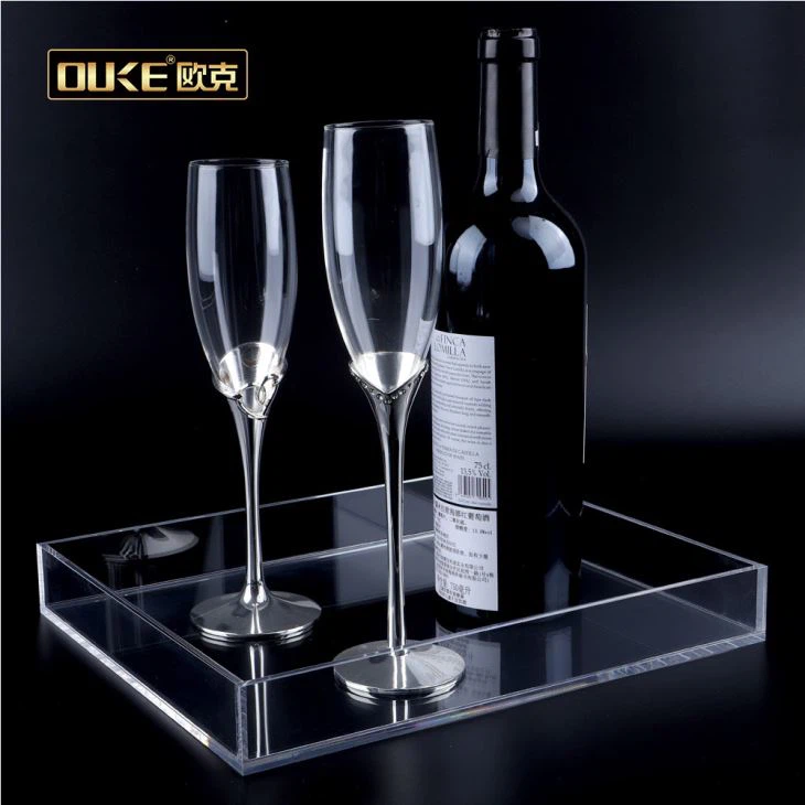 Clear Acrylic Tray For Food And Makeup Products