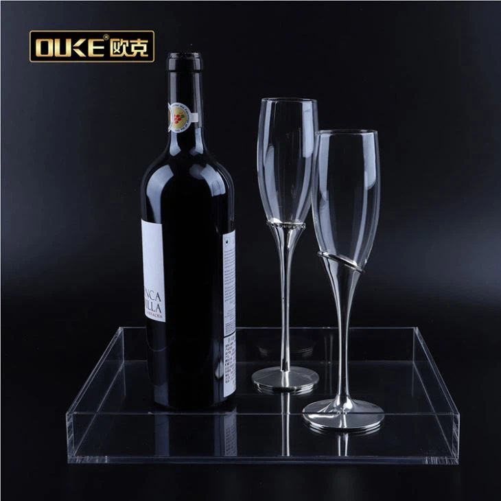 Clear Acrylic Tray For Food And Makeup Products