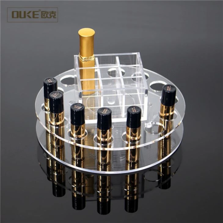 New Design 360 Rotating Acrylic Lipstick Organizer Stand