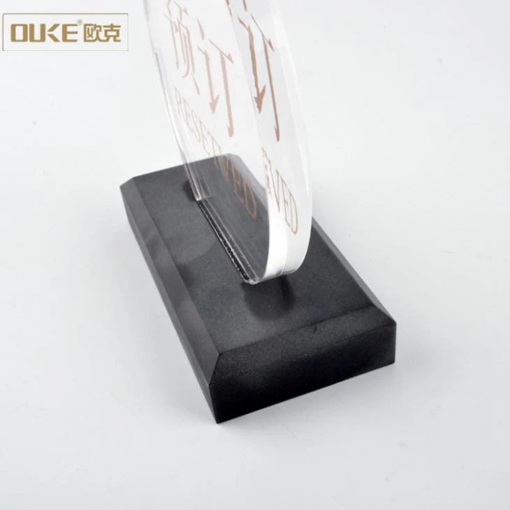 Round Shaped Printed Acrylic Logo Block