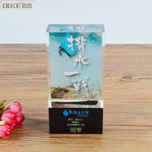 কাস্টম প্রিন্ট করুন এক্রাইলিক ট্রফি অ্যাওয়ার্ড